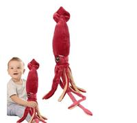 Giant Squid Plush - Large 65cm Soft Plush Toy, Cute Marine Animal Pillow | Giant Red Squid with Cuddly Material for Kids Room Decoration Birthday Party Supplies Jon