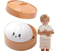 Giant Squishy Dumpling Stress Ball, Jumbo Soft Squeeze Dumpling Pillow for Decompression, Large Sensory Stress Relief Fidget for Home and Office Use