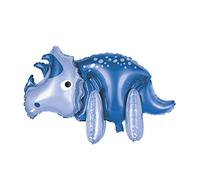 Giant Standing Dinosaur Balloon Centerpiece (87cm) - Unique Blue Gray Design Party Decor - Perfect for Dino-lovers, & Unforgettable Events - 1 Pc