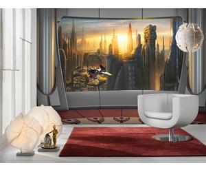 Giant Star Wars Wallpaper Mural Photo Wall Brown Orange Bedroom 144x100 inch