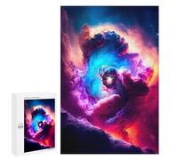 Giant Star Wooden Picture Puzzle for Grown-Ups, 1000 PCS - Winter Gift - for A Rewarding Weekend Challenge