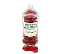 Giant Strawberries Sweets Jar Gummy Sweets