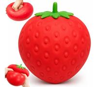 Giant Strawberry Squishy Fidget Toy,Stress Sensory Balls for Anxiety Relief (Strawberry)