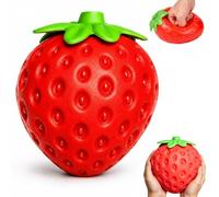 Giant Strawberry Squishy, Maltose Filled Strawberry Stress Ball
