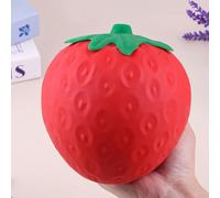 Giant Strawberry Stress Ball, Extra Large Strawberry Squishies Toys Soft Jumbo Squeeze Toys Stress Relief Sensory Toys for ADHD Autism Early Education