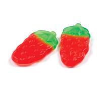 Giant Strawbs Strawberry flavoured Gummy Sweets Pick n Mix Treat (1kg) (500g)