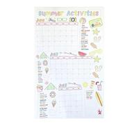 Giant Summer Activity Calendar Coloring Poster, 30×50 Inch Large, Multi-Purpose Disposa-ble Table Cover - For Classroom Crafts Birthday Party Holiday Home Decor