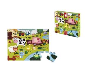 Giant Tactile Puzzle Farm Animals Plush Soft Toy - Brand New Sealed
