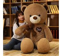 Giant Teddy Bear for Girlfriend 180cm Presents for Girls Kids Boys Women Valentines Day Birthday Party Decorations,Christmas, birthday gifts, home decor,Super sized cloth doll (dark brown)