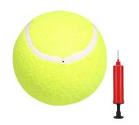 Giant Tennis Ball for Dogs Inflatable Pet Chew Toy Air Pump Needle | Giant Dog Ball for Small Medium Large Dogs Fetch Outdoor Training Exercise Indoor Park Backyard Fun Chasing Retrieving