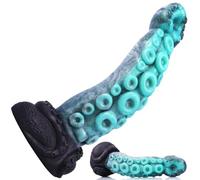 Giant Tentacle Octopus Fantasy Dildo for Women, Premium Silicone Alien Creature Design with Suction Cup for G-Spot and Anal Pleasure, Beginner-Friendly Adult Toy for Couples (Blue)