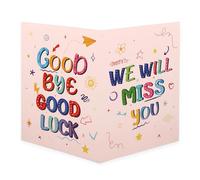 Giant Thank You Card, 40x27cm/15.7x10.6in Extra Large Colorful Appreciation Greeting Card with Envelope for Teacher Boss Coach Friends Colorful for Office Retirement Farewell