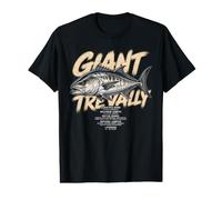 Giant Trevally Scientific Facts Angler Fishing Men Dad Fish Value Graphic T-Shirt