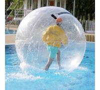 Giant Water Bub-ble Ball, Oversize Bub-ble Beach Balloon Inflatable Water-Filled Ball Soft Rubber Ball for Outdoor Beach Pool Party (2.2m)