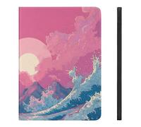 Giant Wave Funny Tablet Case Compatible with IPAD Air4/Air5 （10.9in） Personality Protective Cover with Pen Slot