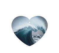 Giant waves in the ocean 4 Pcs Car Air Freshener Cards, Hanging Disposable Card Fresheners for Vehicles, Lavender Scented