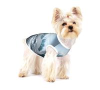 Giant Waves in The Ocean Cotton Dog Shirt - Soft Breathable Dog Shirt for Dogs Cats Boy Girl Pet Tshirt,Suitable for Small Pets
