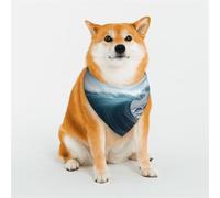 Giant Waves in The Ocean Dog Bandana for Small Medium Large Dogs, Cat Dogs Kerchief Triangle Bibs Scarf for Girl Or Boy