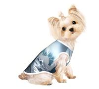 Giant Waves in The Ocean Small Dog Shirt,Soft Breathable Dog Shirt for Dogs Cats Boy Girl Pet Tshirt,Suitable for Small Pets