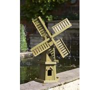 Giant Woodland Windmill - FSC Certified Pinewood Garden Spinner - 73 cm Tall, Eco-Friendly Outdoor Garden Decoration with Plastic Liner, Perfect for Lawns, Paths, and Borders, Adds Rustic Charm