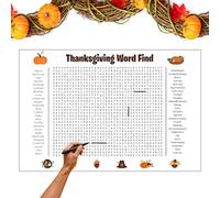 Giant Word Search Poster - Holiday Word Search Poster, Funny Educational Games | Words Discover Game For Classrooms A Festive Spirit While Enhancing Cognitive Skills.