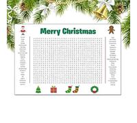 Giant Word Search Poster | Jumbos Christmas Word Search Posters | 32"x20" Large Christmas Words Find Puzzle Decoration Include 50 Words for Families, Christmass Holiday Activity