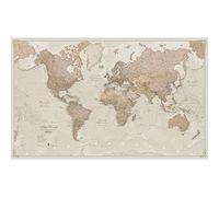 Giant World Map - Antique World Map Poster - Laminated - 201 x 116