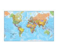 Giant World Map - Updated 2024 - Mega-Map Of The World - 201cm (w) x 116.5cm (h) - Full Lamination - Maps International