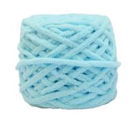 Giant Yarn 100g/DIY Ball Ice Stripe Thread Thick Yarn Single Strand Stick Hand Woven Scarf Slippers and Knitted Bag 50m Soft and Warm DIY(6 Aqua)