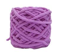 Giant Yarn 100g/DIY Ball Ice Stripe Thread Thick Yarn Single Strand Stick Hand Woven Scarf Slippers and Knitted Bag 50m Soft and Warm DIY(13 Lavender)