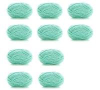 Giant Yarn 10pcsX50g Thick Velvet Yarn Handmade DIY Knitting Line Scarf Hat Soft Chenille Knit WOL for Crochet(Color 25)