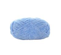 Giant Yarn 1Pc 40g Snow Velvet Knitted Yarn Thin 2mm Fine Wool Ball Golden Handmade Knitting Thread Crochet Doll Shoe for Crochet(15 Sky Blue)