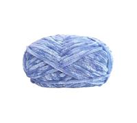 Giant Yarn 1Pc Hand-Knitted 1 Strand Thick Yarn Suitable for DIY Knitting Decorative Pendant Doll Blanket Bag Sweater Scarf Polyester Wool 100g for Sewing(12 Days Blue)