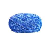 Giant Yarn 1Pc Hand-Knitted 1 Strand Thick Yarn Suitable for DIY Knitting Decorative Pendant Doll Blanket Bag Sweater Scarf Polyester Wool 100g for Sewing(15 Treasure Blue)