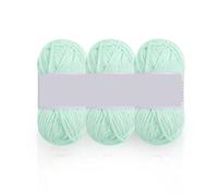Giant Yarn 3Pcs Handmade DIY Knitted Chenille Wool Thick Ice Strip Thread Suitable for Scarf Hat Outwear Sweater Bag Doll Cushion 50g for Sewing(25 Days Blue)