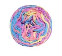 Giant Yarn 5mm 190g Colorful Polyester Thick Chenille Ice Yarn for Hand Knitting Blanket Slipper Hat Scarves for Sewing(Color7)