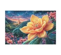 Giant Yellow Flower 1000 Pc DIY Jigsaw Puzzle Puzzles for Adults Teens Hard Challenging Team Building Stress Reducing Autumn Sturdy Wooden Cardboard 1000 PCS/75x50cm
