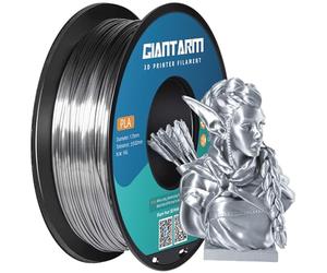 GIANTARM Filament PLA 1.75mm Silk Silver,3D Printer PLA Filament 1kg Spool…