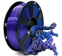 GIANTARM Silk PLA Filament 1.75 mm (±0.02 mm) for 3D Printers, 1 kg, 1 Roll Vacuum Packed, PLA Silk-Like Tricolor, Blue + Purple + Black