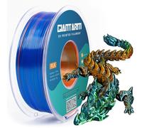 GIANTARM Tri-Colour Silk PLA Filament 1.75 mm (±0.02 mm) 1 kg, for 3D Printers, 1 Roll Vacuum Packed, Glossy, Beautiful Three-sided Colour Changing Effect, PLA Silk Tricolour, Orange + Blue + Green