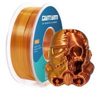 GIANTARM Two-Tone Silk PLA Filament 1.75 mm (±0.02 mm) 1 kg, for 3D Printers, 1 Roll Vacuum Packed, Glossy, Beautiful Colour Changing Effect, PLA Silk Dual Colour, Gold + Copper