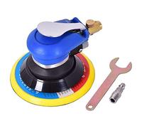 Giantex Pneumatic Sander, Air Palm Random Orbital Sander, Dual Action Pneumatic Polisher Suitable for Parts Such as Car Body, Furniture, etc, Speed Adjustable Grinding Sanding with Pad, 6 inch