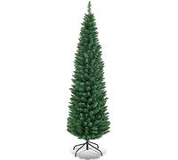 Giantex Trees, Metal Plastic Iron Polyvinyl Chloride pine, Green, 5'