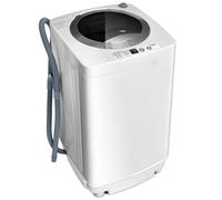 GiantexUK 2-in-1 Portable Washing Machine, Single Tub Washer and Spin Dryer with 6/10 Washing Modes, 3/8 Adjustable Water Levels & Drain Pump, Compact Laundry Washer (3.5kg Load, 6 Modes, 3 Levels)