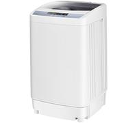 GiantexUK 2-in-1 Portable Washing Machine, Single Tub Washer and Spin Dryer with 6/10 Washing Modes, 3/8 Adjustable Water Levels & Drain Pump, Compact Laundry Washer (4.5kg Load, 10 Modes, 8 Levels)