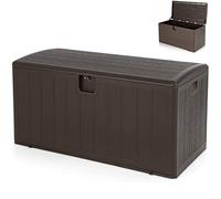 GiantexUK 400L Garden Storage Box, Lockable Weatherproof Deck Box
