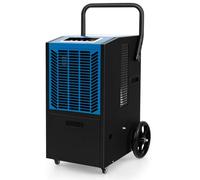 GiantexUK 66L/Day Commercial Dehumidifier, Industrial Building Dryer with Digital Display, Pump, Drain Hose, 24H Timer, Auto Defrost, Built-in Handle & Wheels, Air Dehumidifiers for Warehouse Basement