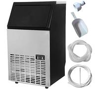 GiantexUK Commercial Ice Machine, Self-Cleaning 50KG/24H Ice Cube Making Machine with Ice Scoop and Digital Control, Electric Ice Maker for Home, Bar & Restaurant