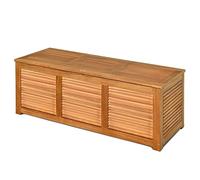 GiantexUK Garden Deck Box, Outdoor Storage Bench with Lid, Wooden Chest Container for Patio Cushions and Gardening Tools (Without Armrests, 180L, 120x45x45cm)