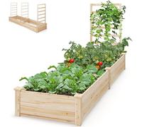GiantexUK Garden Planter with Trellis (1 Trellis, 300L)